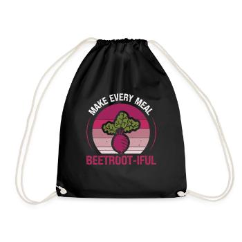 Beetroot Vegetable Turnips Gardener Beetroot Iful - Drawstring Bag - black - Front