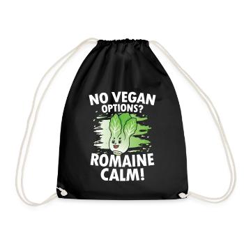 No Vegan Options Romaine Calm für Veganer und - Turnbeutel - Schwarz - Vorne