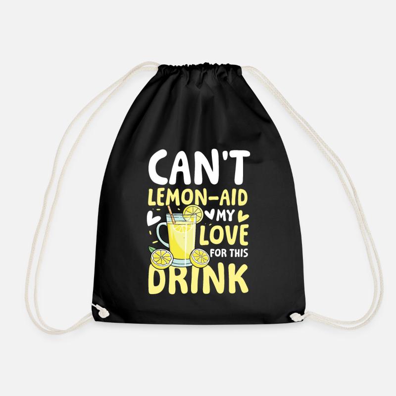 Can't lemon-aid my love for this drink - Turnbeutel - Schwarz
