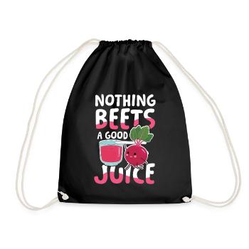 Nothing beets a good juice für einen - Turnbeutel - Schwarz - Vorne