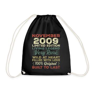 Légende Depuis Novembre 2009 Millésime Novembre 2009 - Sac de sport léger - noir - Devant