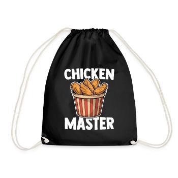 Chicken Wing Master Aliments pour ailes de poulet frites - Sac de sport léger - noir - Devant