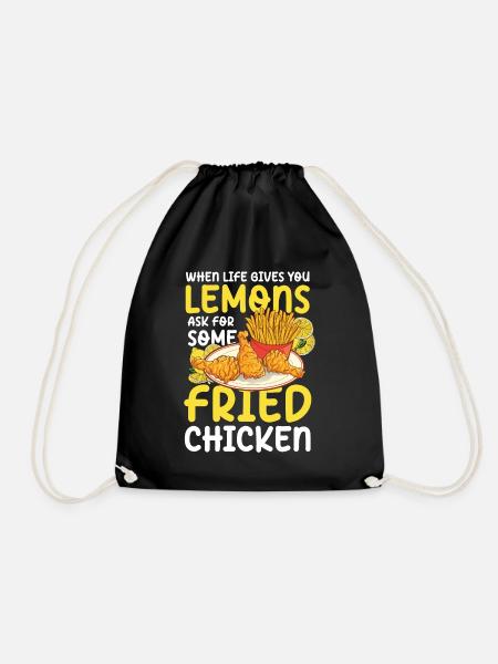 Lemons Ask For Some Fried Chicken - Turnbeutel - Schwarz