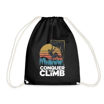 Conquer The Climb - Turnbeutel - Schwarz - Vorne