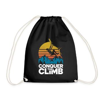 Conquer The Climb - Turnbeutel - Schwarz - Vorne