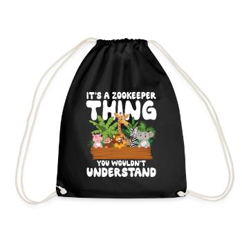 It's A Zookeeper Thing You Wouldn't Understand - Turnbeutel - Schwarz - Vorne
