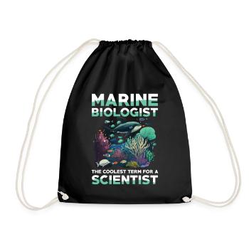 Marine Biologist The Coolest Term For A Scientist - Turnbeutel - Schwarz - Vorne