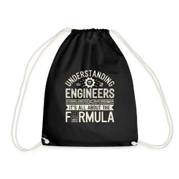 Understanding Engineers All About The Formula - Turnbeutel - Schwarz - Vorne