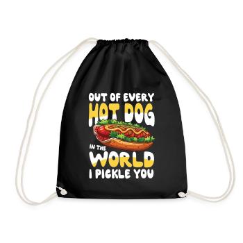 Out Of Every Hot Dog In The World I Pickle You - Turnbeutel - Schwarz - Vorne