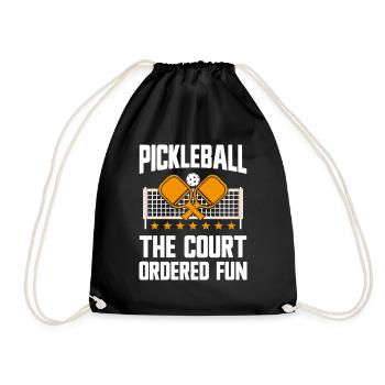 Pickleball : le paddleball amusant ordonné par le tribunal - Sac de sport léger - noir - Devant