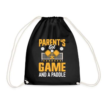 Pickleball Parents Paddleball Maman Papa Paddle - Sac de sport léger - noir - Devant