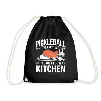 Joueur de pickleball Paddleball Cuisine Dinkball - Sac de sport léger - noir - Devant