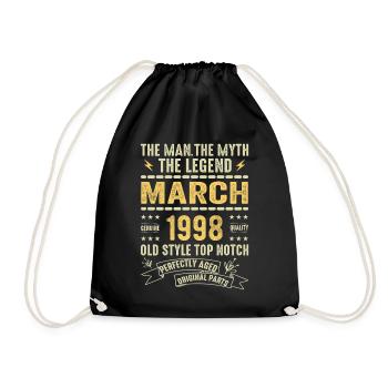 Mars 1998 Jubilé 1998 - Légendes Mars 1998 - Sac de sport léger - noir - Devant