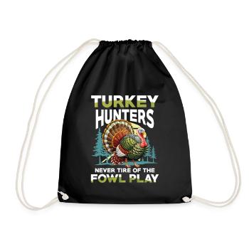 Aventure de chasse à la dinde : Je veux juste chasser la dinde - Sac de sport léger - noir - Devant