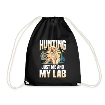 Chasse au Labrador - Sac de sport léger - noir - Devant