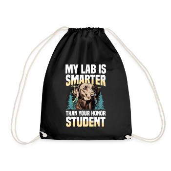 Chasse au Labrador - Sac de sport léger - noir - Devant