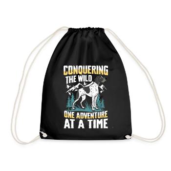 Conquest of the Wilderness An Adventure After the - Drawstring Bag - black - Front
