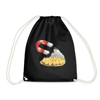 Drôle de poulet, l’aimant attire les poussins – Drôle - Sac de sport léger - noir - Devant