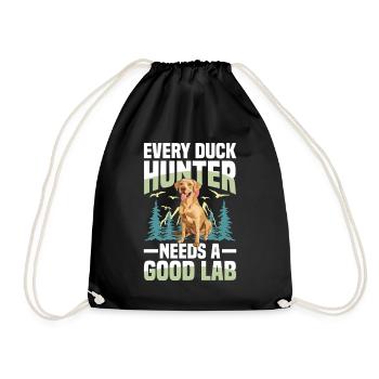 Chasse au Labrador - Sac de sport léger - noir - Devant