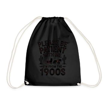 S’il vous plaît, soyez patient avec moi, je viens de la - Sac de sport léger - noir - Devant