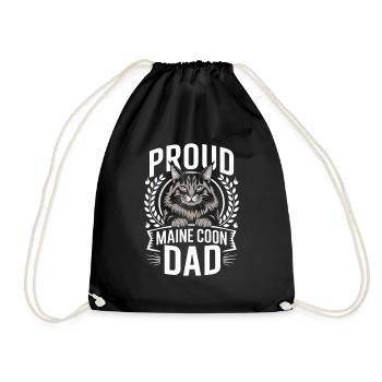 Fier Maine Coon Dad Cat Lover Design - Sac de sport léger - noir - Devant