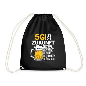 La 5G, c’est l’avenir : la bière s’achète, se réchauffe, s’agite - Sac de sport léger - noir - Devant