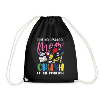 Cette maman qui fait l’école à la maison a le béguin pour le - Sac de sport léger - noir - Devant