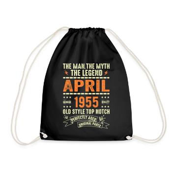 AVRIL 1955, AVRIL 1955 - Sac de sport léger - noir - Devant