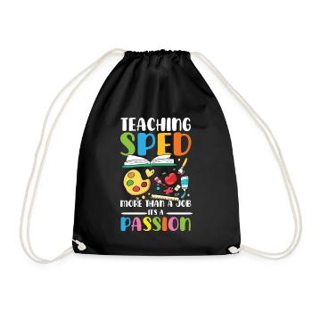 Teaching special education is more than a profession - Drawstring Bag - black - Front