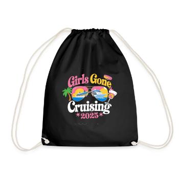 Girls Gone Cruising 2025 Fun Cruise - Drawstring Bag - black - Front