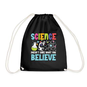 Science is Independent: Promoting STEM Education - Drawstring Bag - black - Front