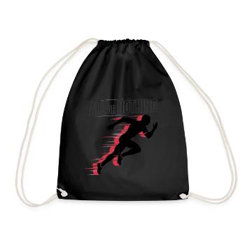 All Or Nothing Runner Silhouette Energy - Drawstring Bag - black - Front