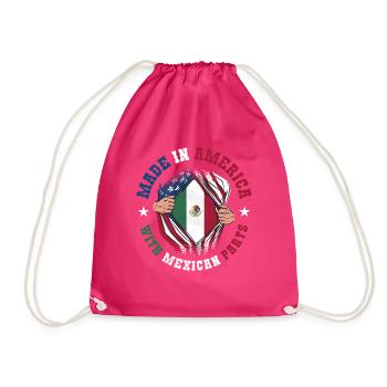 Made In America With Mexican Parts - Turnbeutel - Fuchsia - Vorne