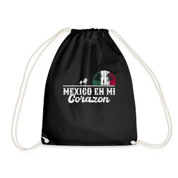 Racines mexicaines - En Mi Corazon Mexique - Sac de sport léger - noir - Devant