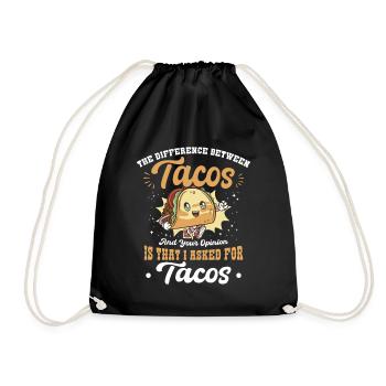Tacos mexicains Tacos mexicains - Sac de sport léger - noir - Devant
