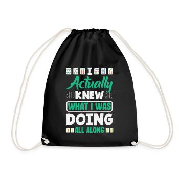Joueur de Mahjong Drôle Mah Jongg Disant Ma Jiang - Sac de sport léger - noir - Devant