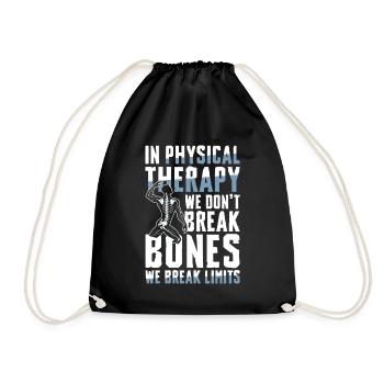 Physiothérapie Surmonter les limites avec l’attitude - Sac de sport léger - noir - Devant