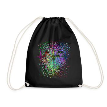 Confetti Cologne Carnival Rainbow Disguise - Drawstring Bag - black - Front