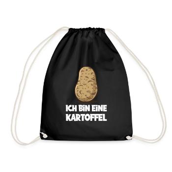 I'm a potato – more humorous - Drawstring Bag - black - Front