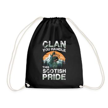 Can you handle Scottish pride? Clan - Drawstring Bag - black - Front