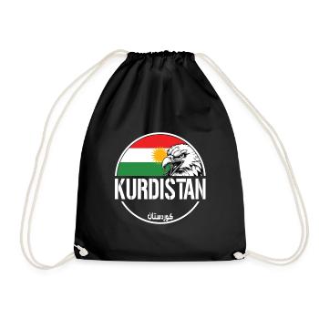 Drapeau du Kurdistan,Kurdistan,Syrie,Irak,Iran,Drapeau - Sac de sport léger - noir - Devant