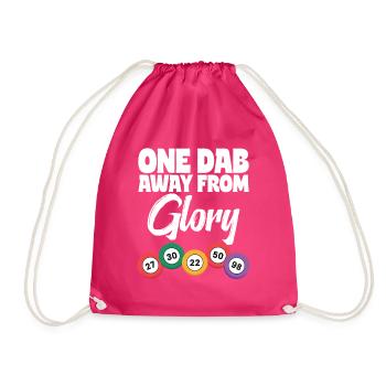 Bingo Night Fun Design for Bingo Fans - Drawstring Bag - fuchsia - Front