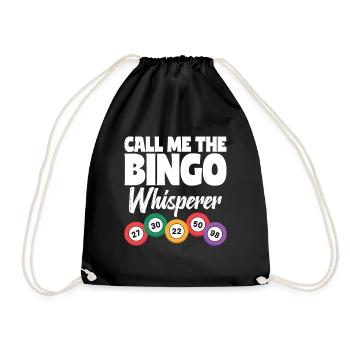 Call Me The Bingo Whisperer - Bingofans Bingo - Drawstring Bag - black - Front