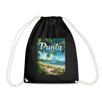 Tropical Punta Cana Beach Palmiers paradisiaques - Sac de sport léger - noir - Devant