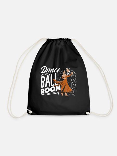 Dance Ballroom Gesellschaftstanz Geschenk - Turnbeutel - Schwarz