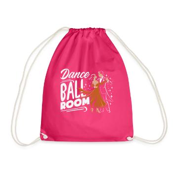 Dance Ballroom Gesellschaftstanz Geschenk - Turnbeutel - Fuchsia - Vorne