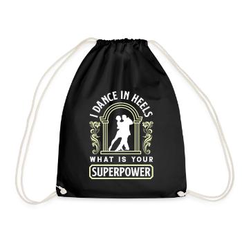 Dance In Heels Superpower Ballroom Dancing - Turnbeutel - Schwarz - Vorne