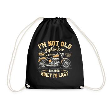 Anniversaire 1998 Millésime Septembre 1998 Cadeau - Sac de sport léger - noir - Devant