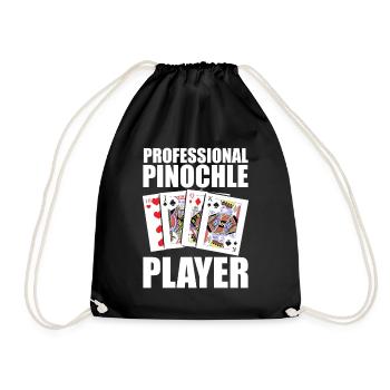 Jeu de cartes professionnel Pinochle Player Tournament - Sac de sport léger - noir - Devant