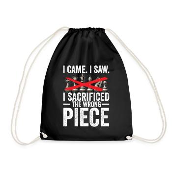 Cool Chess Design - Jeu d’échecs pour débutants - Sac de sport léger - noir - Devant